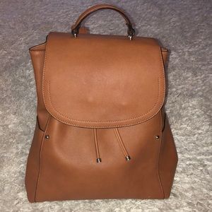 NWOT Cognac Backpack